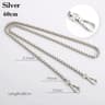 Elegant Metal Purse Chain Strap Replacement for Handbags and Shoulder Bags