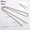 Elegant Metal Purse Chain Strap Replacement for Handbags and Shoulder Bags