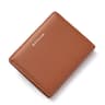 Womens PU Leather Short Wallet Compact Card Holder Coin Purse