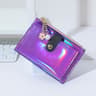 Holographic Womens Card Holder Coin Purse Wallet with Zipper