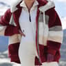 Cozy Oversized Plush Hooded Jacket for Women Warm Winter Streetwear Coat