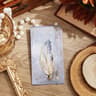 Vintage Feather Metal Bookmark with Chain Pendant Book Lover Gift