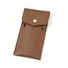 Premium PU Leather Pencil Case Portable Pen Organizer for School Office and Travel