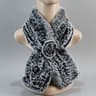 Luxury Rex Rabbit Fur Hat Scarf Set For Women Warm Winter Knit Accessories 4