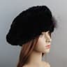 Luxury Rex Rabbit Fur Hat Scarf Set For Women Warm Winter Knit Accessories 10