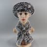Luxury Rex Rabbit Fur Hat Scarf Set For Women Warm Winter Knit Accessories 19