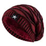 Fur Lined Slouchy Beanie Warm Unisex Winter Knit Hat with Star Detail