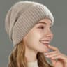 Pure Wool Satin Lined Beanie Warm Slouchy Winter Hat For Women And Men 9