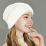 Pure Wool Satin Lined Beanie Warm Slouchy Winter Hat For Women And Men 12