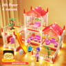 DIY Princess Castle Dollhouse Musical Kids Dream Villa Playset 6