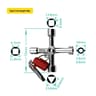 4 In 1 Utility Cabinet Key Wrench Water Meter Valve Tool And Screwdriver 7