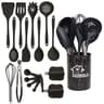 18 Piece Pink Silicone Kitchen Utensils Set for Cooking and Baking