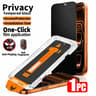 Privacy Tempered Glass Screen Protector with Dust-Free Alignment Installation Kit