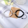 Natural Stone Heart Magnet Couple Bracelets For Lovers And Friends 11