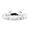 Adjustable Couples Bracelets With 8mm Beads And Braided Macrame Design 8
