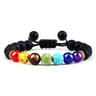 Adjustable Couples Bracelets With 8mm Beads And Braided Macrame Design 11