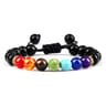 Adjustable Couples Bracelets With 8mm Beads And Braided Macrame Design 13