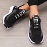 Women's Platform Walking Shoes with Breathable Air Mesh and Cushioned EVA Insoles