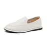 Womens Genuine Leather Round Toe SlipOn Ballet Flats With Rubber Sole 0