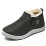 Mens Waterproof Winter Snow Boots With Plush Lining And SlipOn Design 0