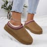 Womens Winter Ankle Snow Boots With Plush Lining And Faux Suede Upper 7