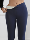 Womens HighWaisted FleeceLined Flared Leggings For Winter 12