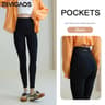 Womens High Waist Fleece Leggings With Seamless Stretch Fit For Winter 16