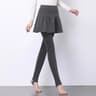 Womens Plush Thermal Leggings Mid Waist Ankle Length Winter Pants 10