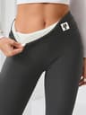 Womens HighWaisted FleeceLined Leggings For Winter With Stretch Fit 7