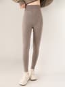 Womens 100 Merino Wool HighWaisted Knit Leggings For Fall And Winter 8