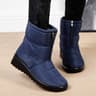 Women's Waterproof Platform Snow Boots with Warm Plush Lining and Non-Slip Sole
