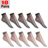 Womens UltraThin Breathable Nylon Ankle Socks With NonSlip Cotton Soles 8