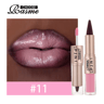 2in1 Lip Liner And Gloss Waterproof Matte Lip Contour With Mirror Shine 12