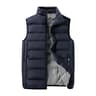 Mens Windproof Padded Vest With Zipper Closure And Casual Sleeveless Design 7