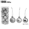 Mini Christmas Ball Ornaments With Glitter Matte And Glossy Finishes 0