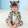 Baby Animal Costume Romper With Hooded Flannel Design And Zipper Closure 38