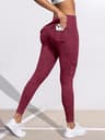 Womens HighStretch ButtLifting Leggings With Washed Print And Pockets 17