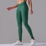 Womens Seamless High Waist Yoga Leggings With Crossover Waistband And ButtLifting Design 7