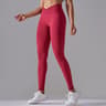 Womens Seamless High Waist Yoga Leggings With Crossover Waistband And ButtLifting Design 14