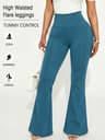 Womens High Waisted Flare Yoga Leggings With Tummy Control And Soft Stretch Fabric 10