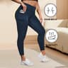 Womens Plus Size HighWaisted Yoga Leggings With Pockets And ButtLifting Design 0