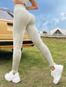 Womens Seamless High Waist Yoga Leggings Stretchy AnkleLength Workout Pants 10