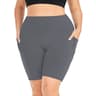 Womens HighWaisted Yoga Shorts With Pockets Plus Size Stretch Workout Leggings 8