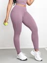 Womens High Waisted Leggings With Double Pockets And Butt Lifting Design 7