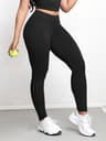 Womens High Waisted Leggings With Double Pockets And Butt Lifting Design 10