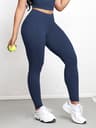 Womens High Waisted Leggings With Double Pockets And Butt Lifting Design 14