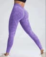 Womens Seamless High Waist VBack Booty Lifting Yoga Leggings 8