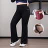 Plus Size High Waisted Flared Yoga Leggings With Side Pockets 8