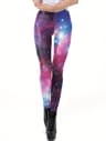 Womens Starry Sky Print Leggings MidRise Slim Fit Stretchy Yoga Pants 0