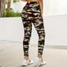 Womens Camouflage Print Leggings With High Stretch And MidRise Waist 10